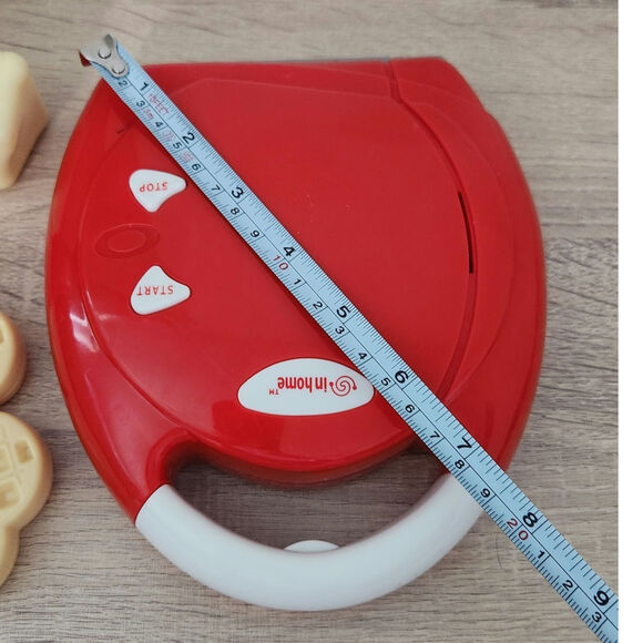 Kids Waffle Maker Toy Pretend Syrup Breakfast Set Play Food Red Appliances - Picture 7 of 8